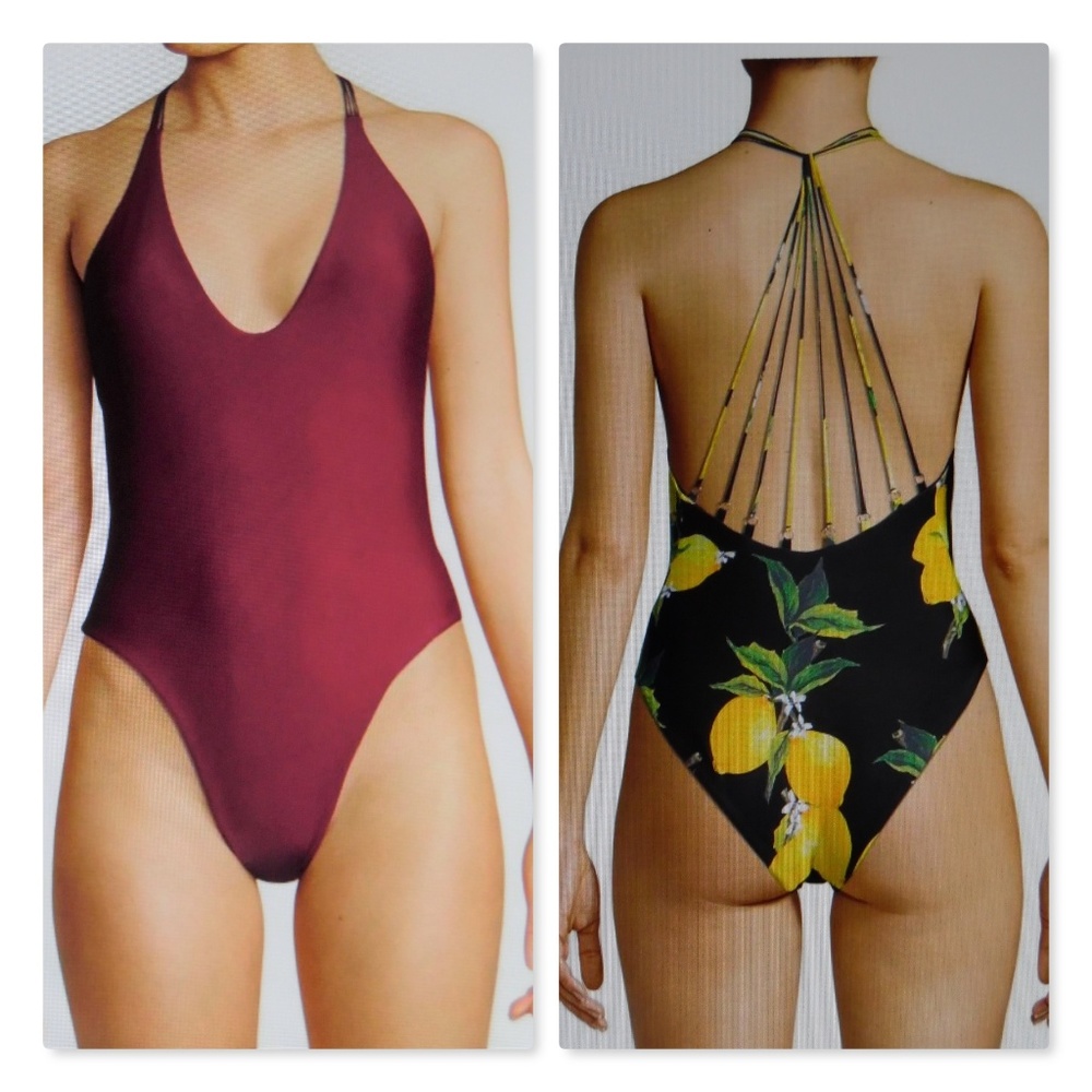 Mandalay Burgundy Strappy One-Piece Swimsuit